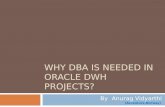 Why dba needed in dwh projects