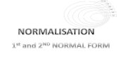 Normalisation - 2nd normal form