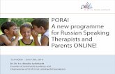 PORA! - A new programme for Russian-speaking therapists and parents ONLINE-eng 2010-06-10