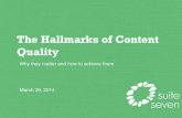 The Hallmarks of Content Quality