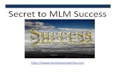 The Secret to MLM Success
