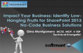 #SPSSAC Identifying Low Hanging Fruit for SharePoint 2013 No-Code Solutions