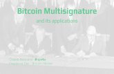 Bitcoin multisignatures and its applications