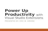 Power Up Productivity with Visual Studio Extensions