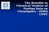 The Benefits to Chemical Vendors of Putting their data on ChemSpider