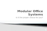 Modular Office Systems Benefits