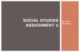 Social Studies Assignment 1