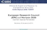European Research Council a l'Horizon 2020