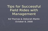Tips for a Successful Ride Along with Management