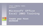 Excel Lesson One