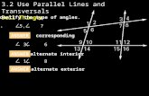 3.2 use parallel lines and transversals