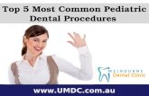Top 5 most common paediatric dental procedures at a cheap dentist melbourne