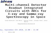 Multi-channel Detector Readout Integrated Circuits with ADCs for X-ray and Gamma-ray Spectroscopy in Space
