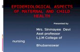 Epidemiological aspects of maternal and child healthnew 3