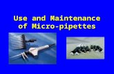 Micropipettes and uninary tract infections