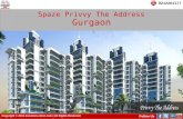 Spaze residential platter - Spaze Privvy The Address  Gurgaon