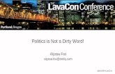 Politics is not a dirty word!