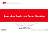 Learner Analytics Panel Session:  Deja-Vu all over again?