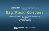 Jason Miller of LinkedIn on Big Rock Content