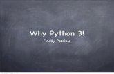 Why Python 3