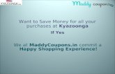 Save your money with all your purchase on Kyazoonga using Kyazoonga coupons.