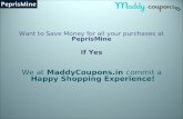 Save your money with all your purchase on Peprismine using Peprismine coupons.