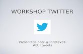 Workshop Twitter Erasmus Universiteit