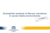 Dramatistic analysis of literacy narratives in social media environments