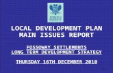 Fossoway Main Issues Report Presentation