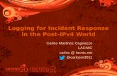 LACNOG - Logging in the Post-IPv4 World