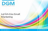 Lợi ích của email marketing