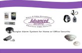Burglar alarm system for home or office security