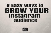6 Easy Ways to Grow Your Instagram Audience