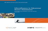 Microfinance in myanmar sector assessment