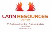 Carlos Spier - Latin Resources - Projects update