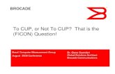 To CUP, or Not to CUP? That is the (FICON) Question! pro Dr. Steve Guendert