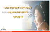 Customer Contact Management System Power Point