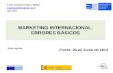 Marketing Internacional: Errores Básicos