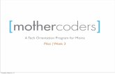 MotherCoders Week 3 - The Internet of Things