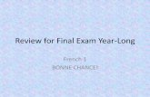 Review for final exam french 1 year long