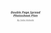 Double Page Spread Photoshoot Plan