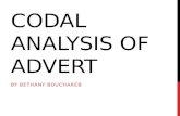 Codal Analysis of Advert