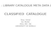 Classified  catalogue