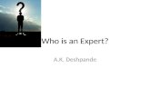 Who is an expert