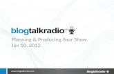 BlogTalkRadio Planning Committee Show Jan 10, 2012