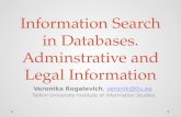 Information search in databases