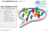 Social media marketing network design 2 powerpoint ppt slides.