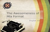 The Awesomeness of MLA Format