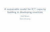 A Sustainable Model for ICT Capacity Building in Developing Countries