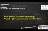 ICTeachers - Vladan Al. Mladenović - PhET Physics Education Technology Project